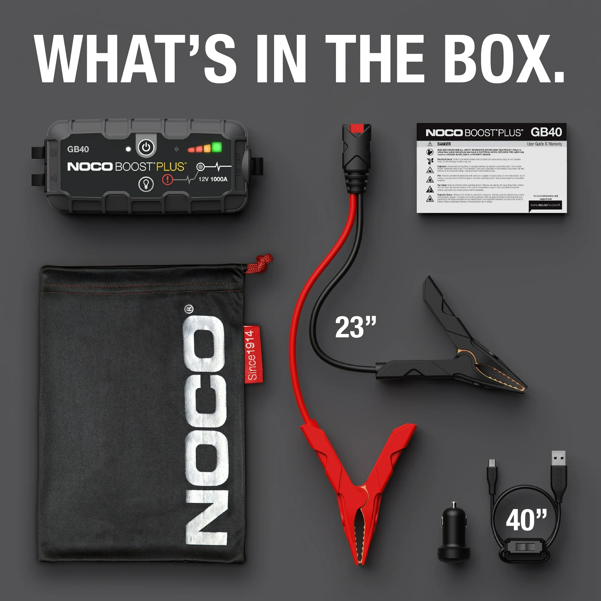 NOCO Boost Plus GB40 1000A 12V Jump Starter - Image 2